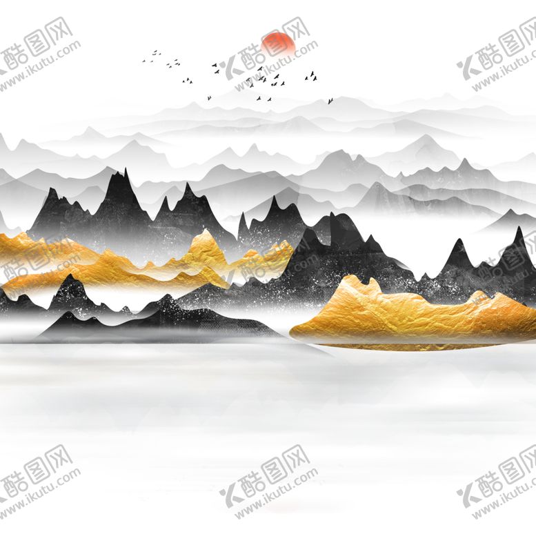 编号：86008605171732467344【酷图网】源文件下载-中国山水装饰画