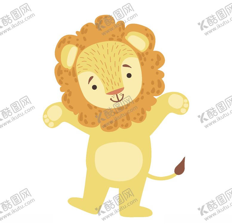 编号：30686007141549013281【酷图网】源文件下载-卡通狮子