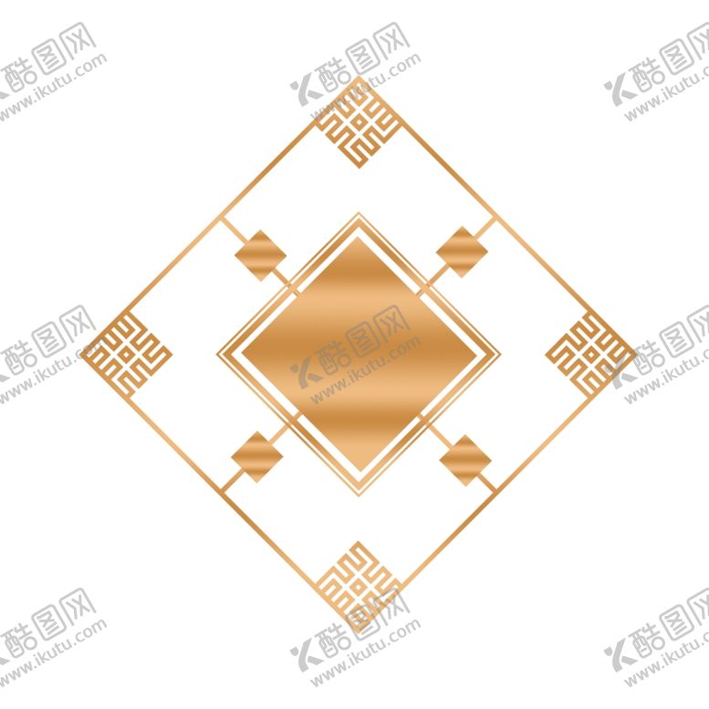 编号：88861405030024043734【酷图网】源文件下载-金箔窗花元素