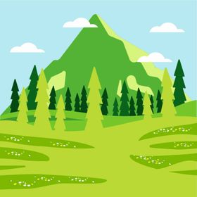 矢量春天背景插图风壁纸壁纸