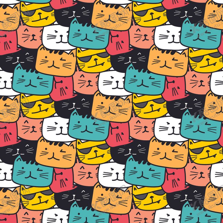 编号：94978206290726383867【酷图网】源文件下载-小清新卡通图案背景