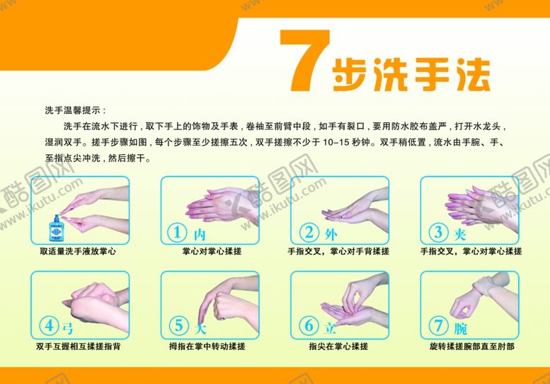编号：93832803051048458388【酷图网】源文件下载-七步洗手法