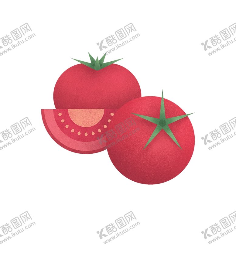 编号：87122110101401348465【酷图网】源文件下载-水果西红柿矢量psd免抠素材