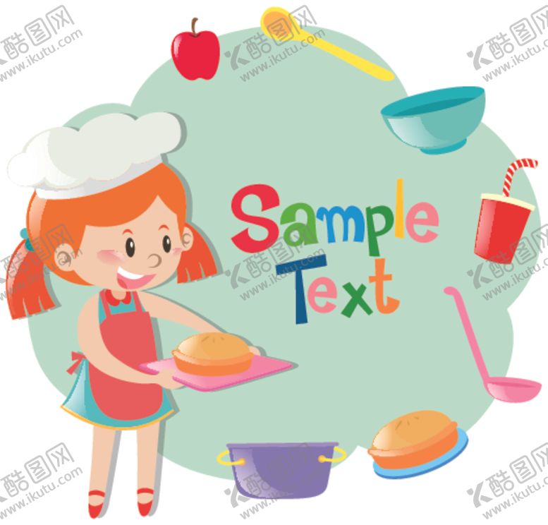 编号：44235906240746549177【酷图网】源文件下载-卡通女孩