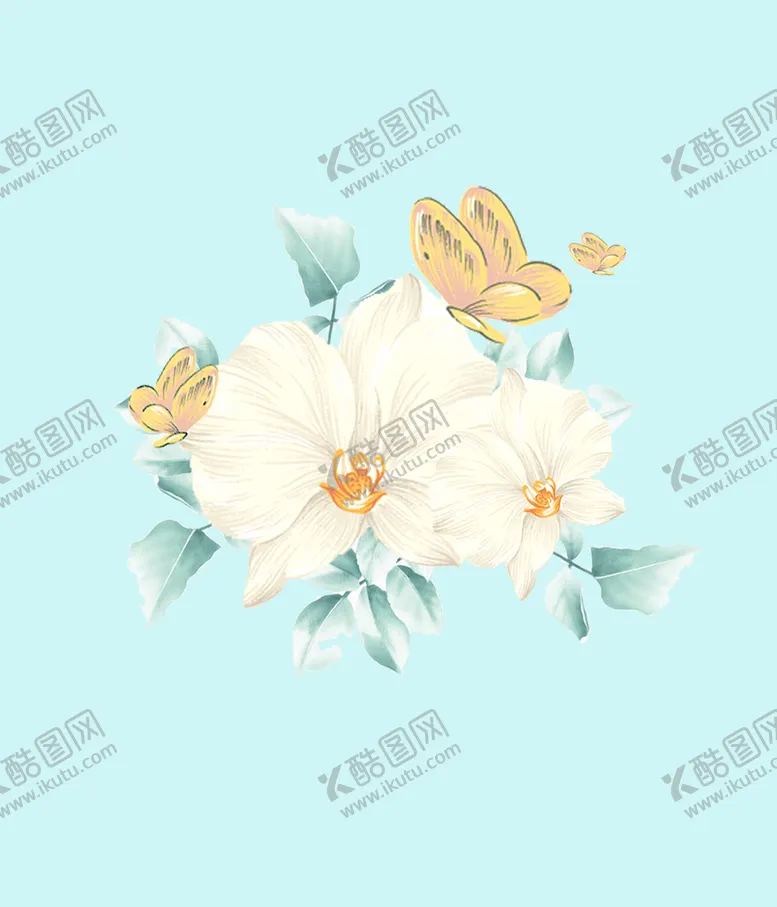 编号：35891709210844170596【酷图网】源文件下载-手绘水彩花卉 