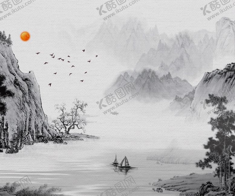 编号：54695407140601265611【酷图网】源文件下载-水墨山水