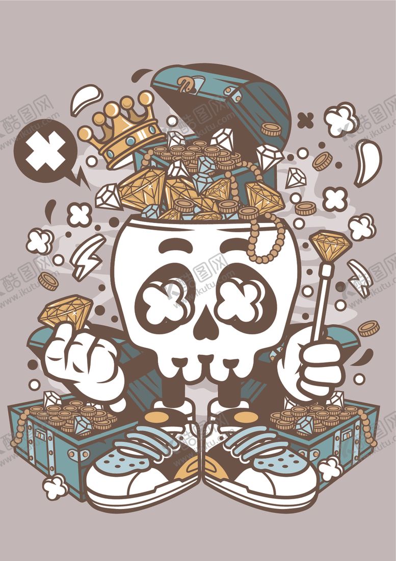 编号：89004807130455505659【酷图网】源文件下载-嘻哈创意卡通印花图案