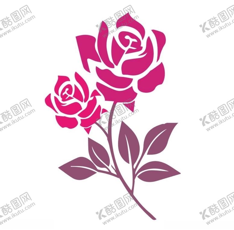 编号：41361410062046489180【酷图网】源文件下载-矢量玫瑰花