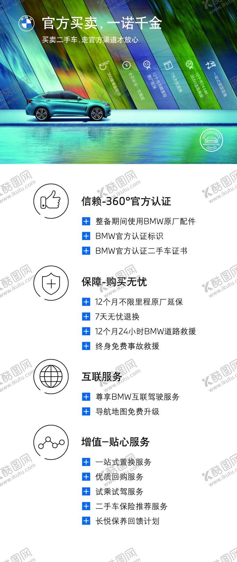 编号：69739207050541438025【酷图网】源文件下载-宝马二手车立牌