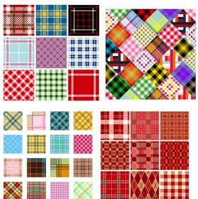 格子布纹底纹背景