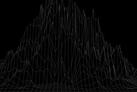 抽象网格山丘地形