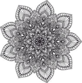 曼陀罗花纹