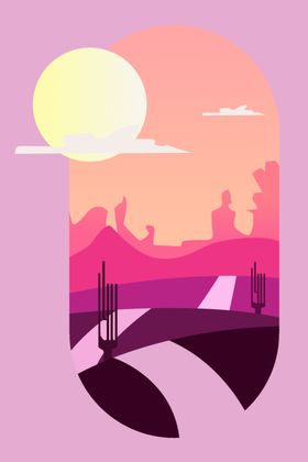 手绘风景