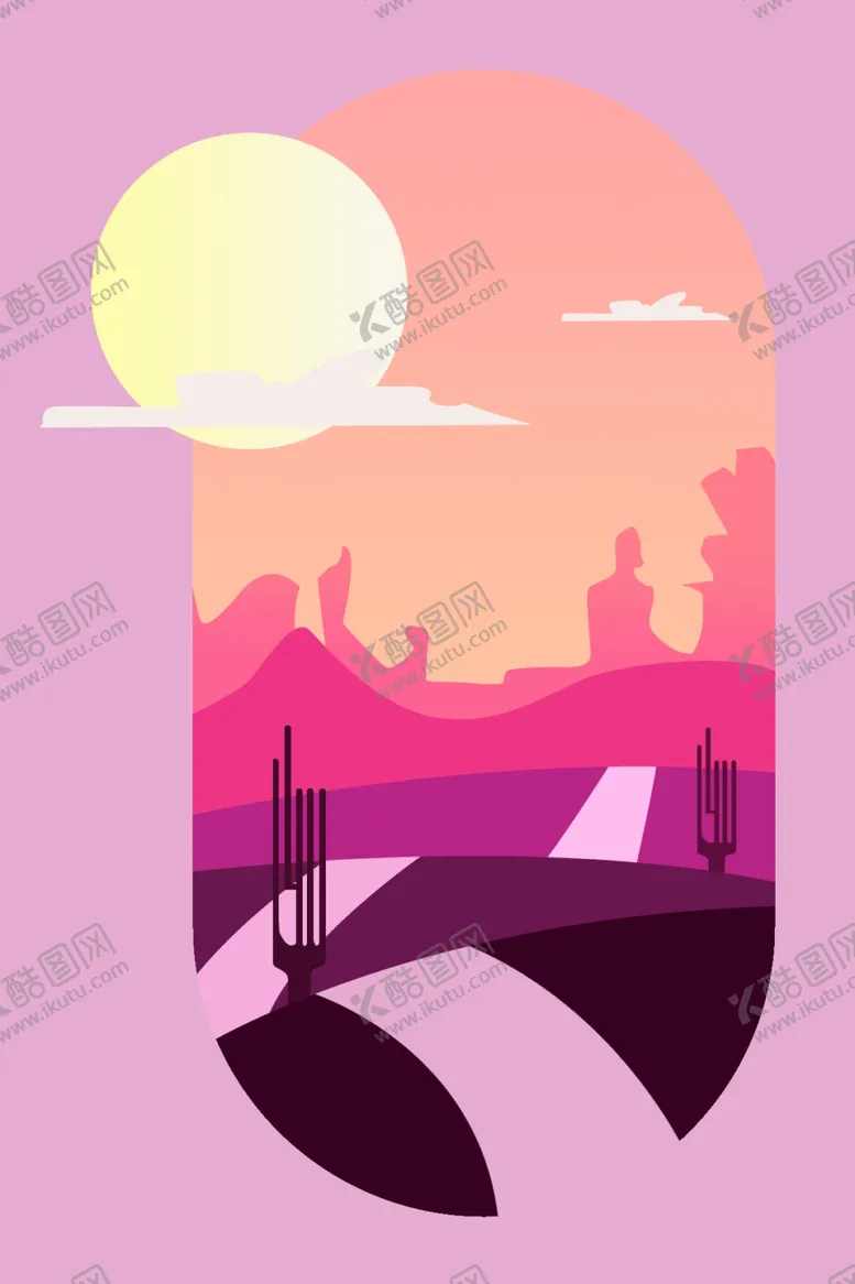 编号：59993607031153363337【酷图网】源文件下载-手绘风景