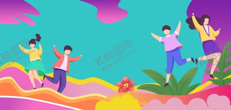 编号：66057204061358157561【酷图网】源文件下载-活力青年户外欢乐跳跃