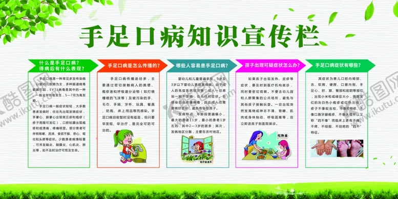 编号：54109401251015244983【酷图网】源文件下载-手足口病知识宣传栏