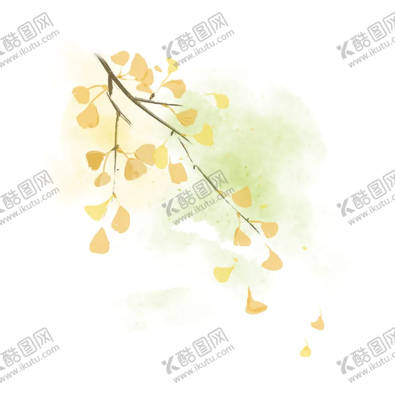 编号：82926104220611012192【酷图网】源文件下载-秋天银杏叶