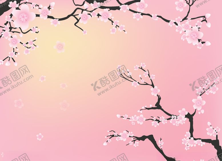 编号：80691210310724516410【酷图网】源文件下载-梅花粉色梅花包装盒礼品袋