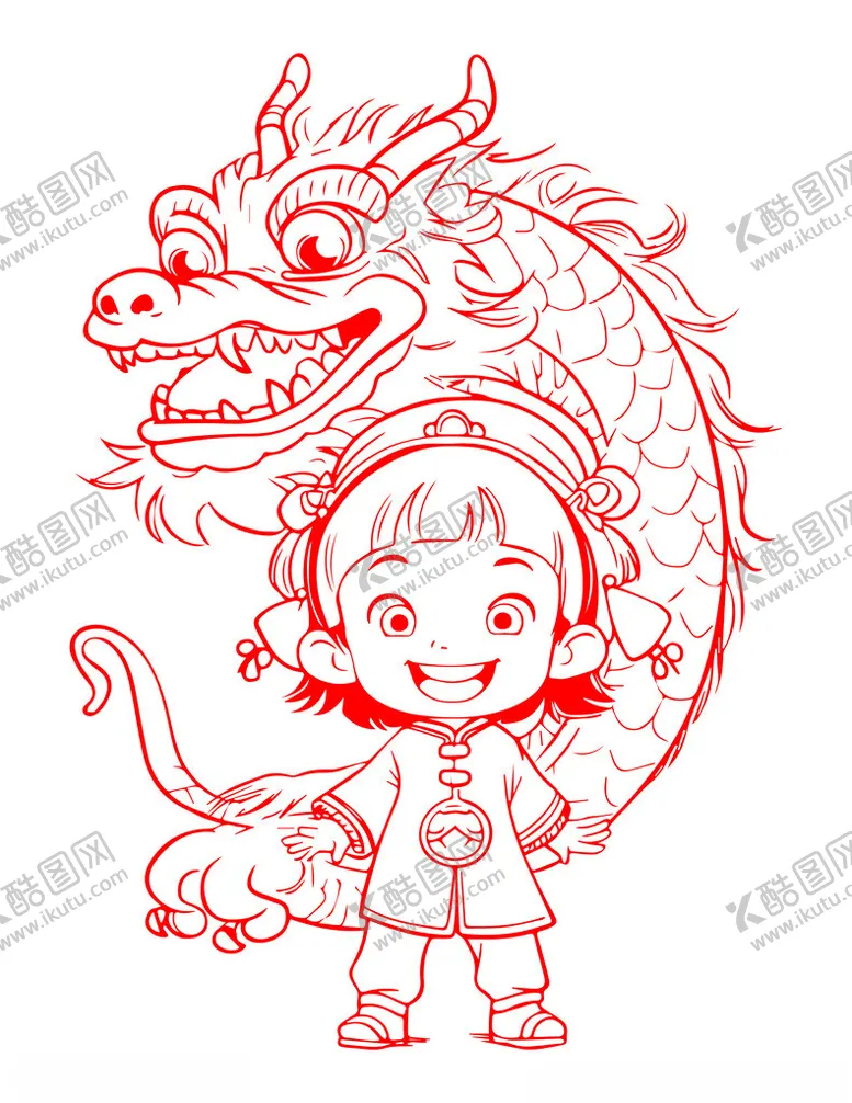 编号：12747502082241371031【酷图网】源文件下载-卡通龙