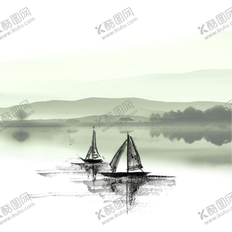 编号：58735305131209119209【酷图网】源文件下载-中国风山水水墨画