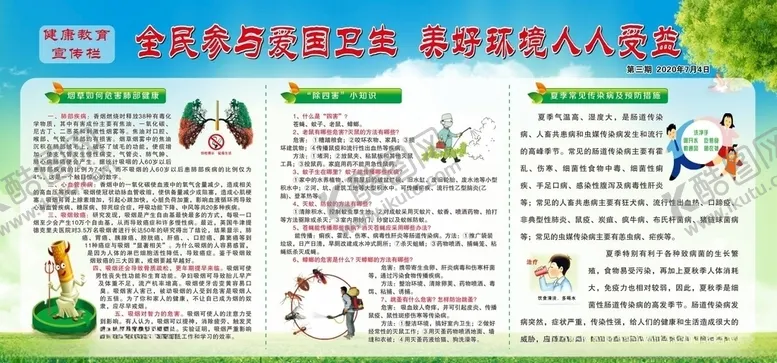 编号：83682705042110041557【酷图网】源文件下载-爱国卫生展板