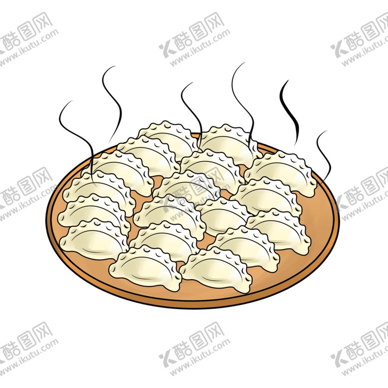 编号：28377605182108204027【酷图网】源文件下载-手绘饺子素材