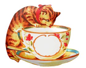 卡通复古猫