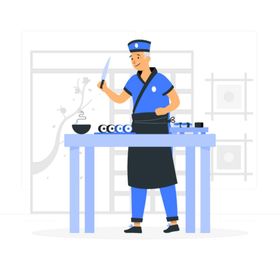 厨师做饭烹制食品子料理