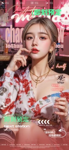 酒吧ktv美女邀约预定海报