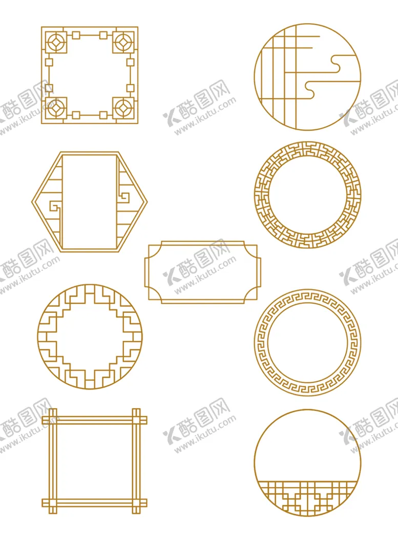 编号：06752109281407088529【酷图网】源文件下载-古典复古边框