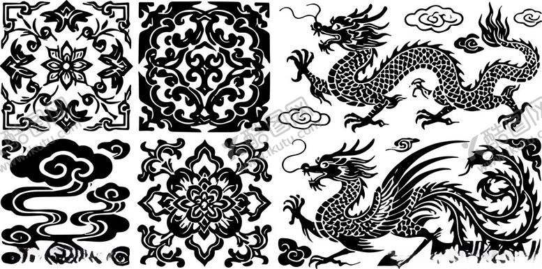 编号：84522004042211566798【酷图网】源文件下载-传统中式吉祥图案集合