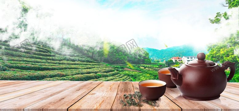 编号：24740406241201407068【酷图网】源文件下载-茶道展板背景