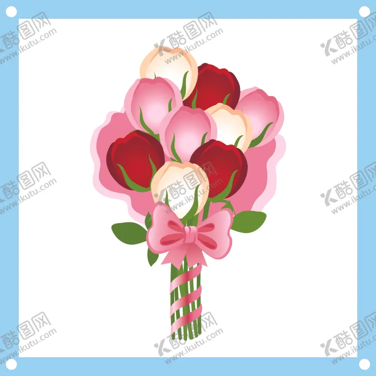 编号：90719712101535373778【酷图网】源文件下载-爱情表白的花束图片素材