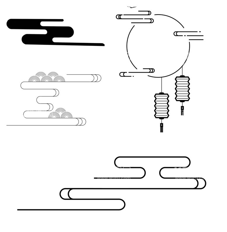 编号：22264012220035531698【酷图网】源文件下载-云纹