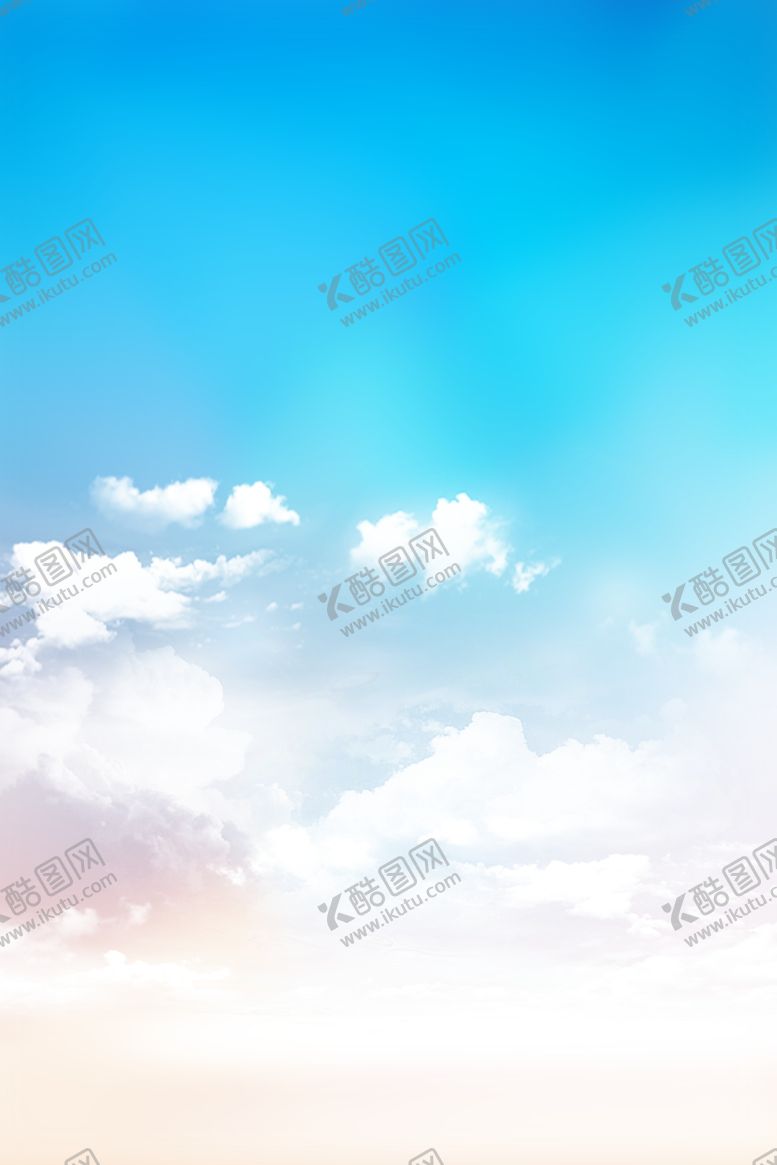 编号：22020809112128299125【酷图网】源文件下载-蓝天白云清新天空云朵背景素材