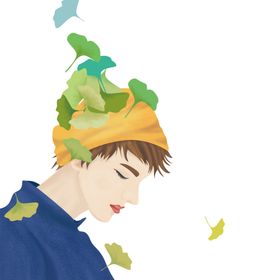 秋天银杏叶