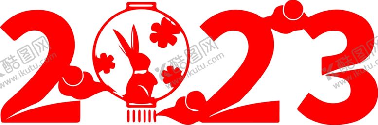 编号：96887912081053459186【酷图网】源文件下载-兔年剪纸兔年窗花兔年静电贴