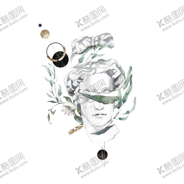 编号：12031909180829517183【酷图网】源文件下载-小清新水彩植物树枝