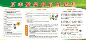 夏季健康宣传栏