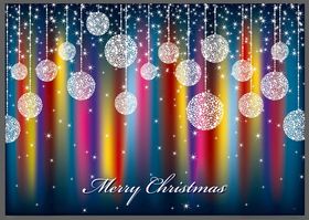 圣诞节日梦幻彩灯背景
