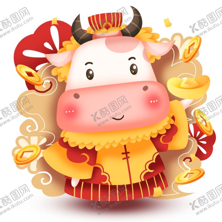 编号：46499510132151515787【酷图网】源文件下载-2021金牛送福牛年