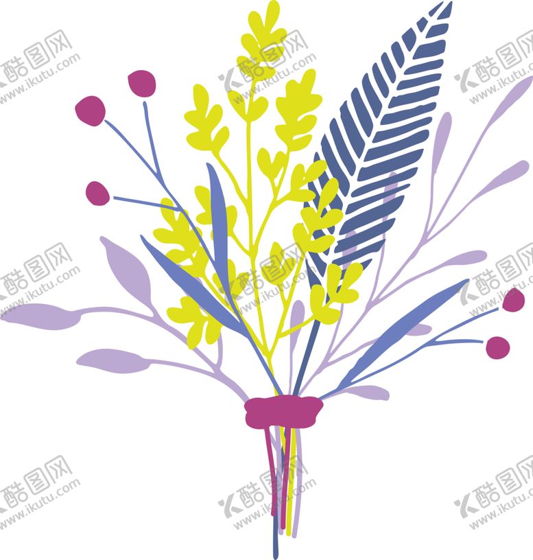 编号：66239210031304595224【酷图网】源文件下载-花草插画