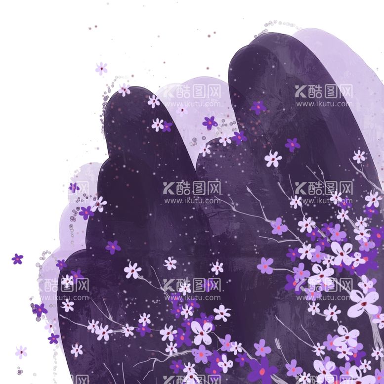 编号：77601011281354249322【酷图网】源文件下载-水墨花卉花枝挂画装饰画