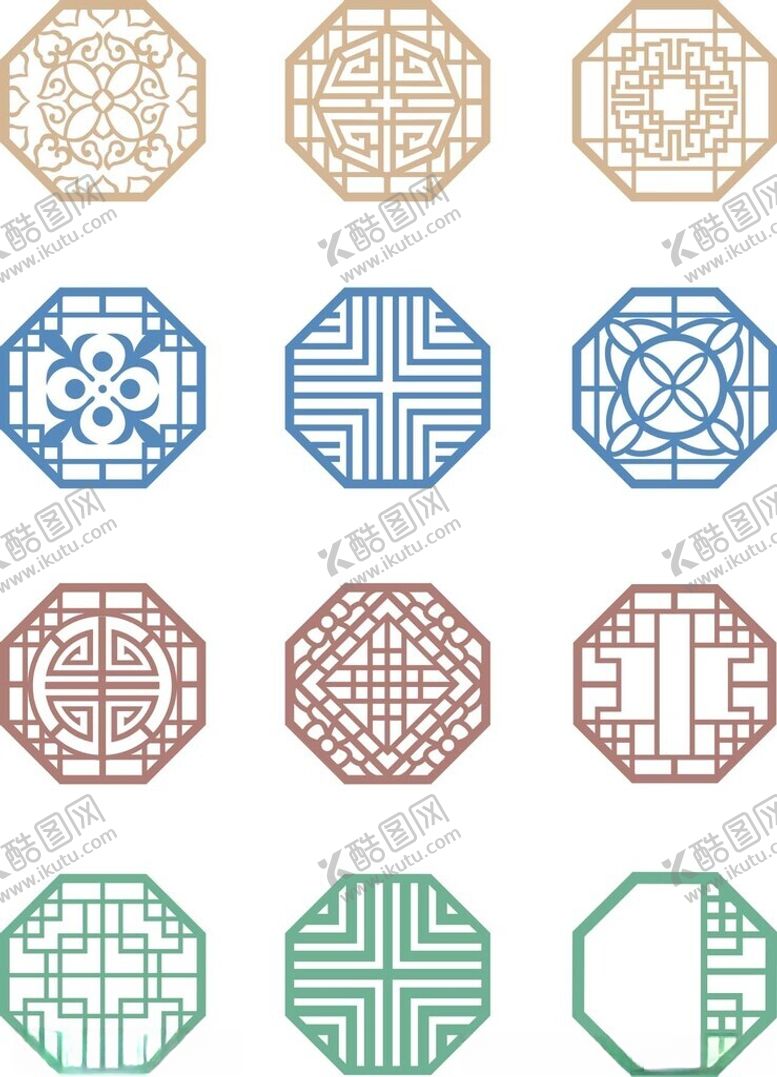 编号：96458102231943562077【酷图网】源文件下载-中式花纹图案