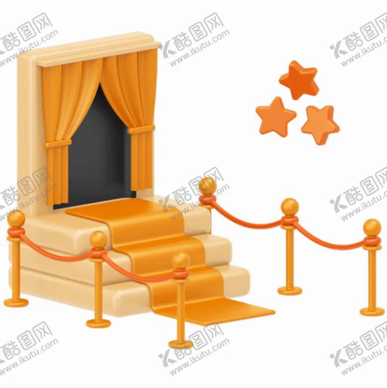 编号：70718310312015579705【酷图网】源文件下载-C4D模型红毯舞台