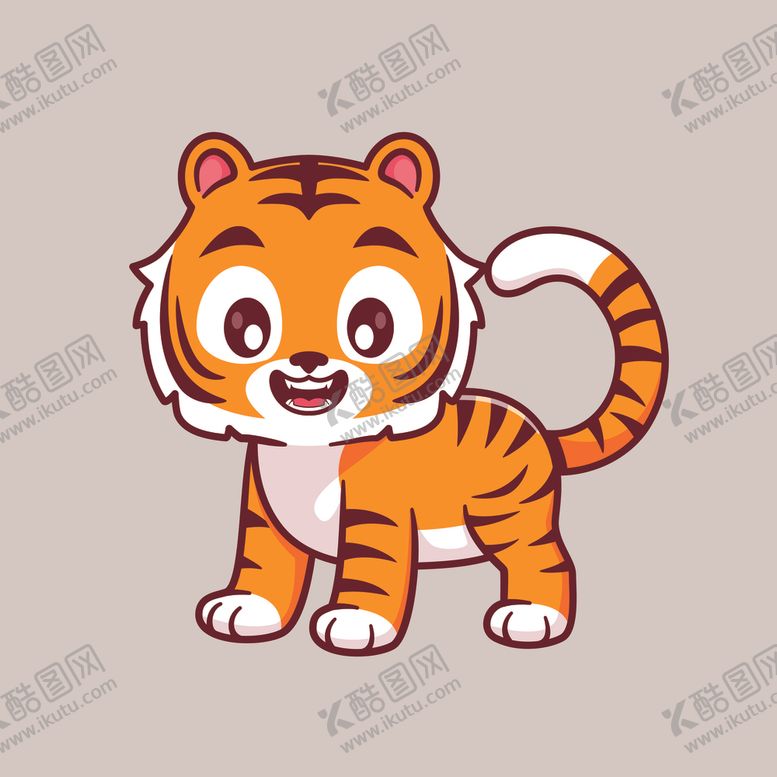 编号：38653802042045013961【酷图网】源文件下载-可爱卡通小老虎