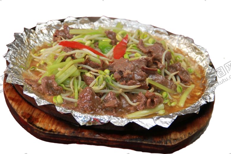 编号：96460609290415107310【酷图网】源文件下载-豆芽炒牛肉