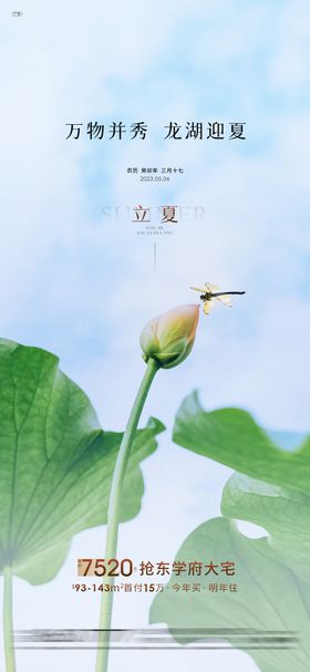 房地产立夏节气海报