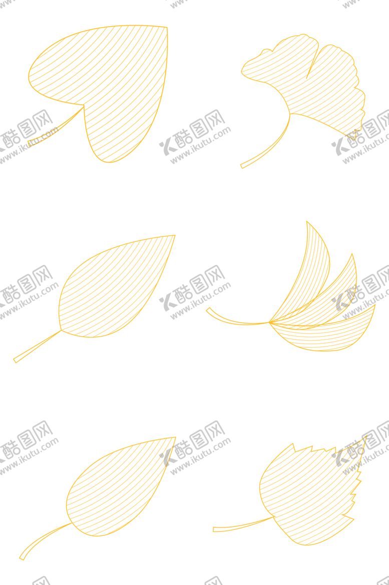 编号：81055809120345492421【酷图网】源文件下载-金色线条叶脉叶子