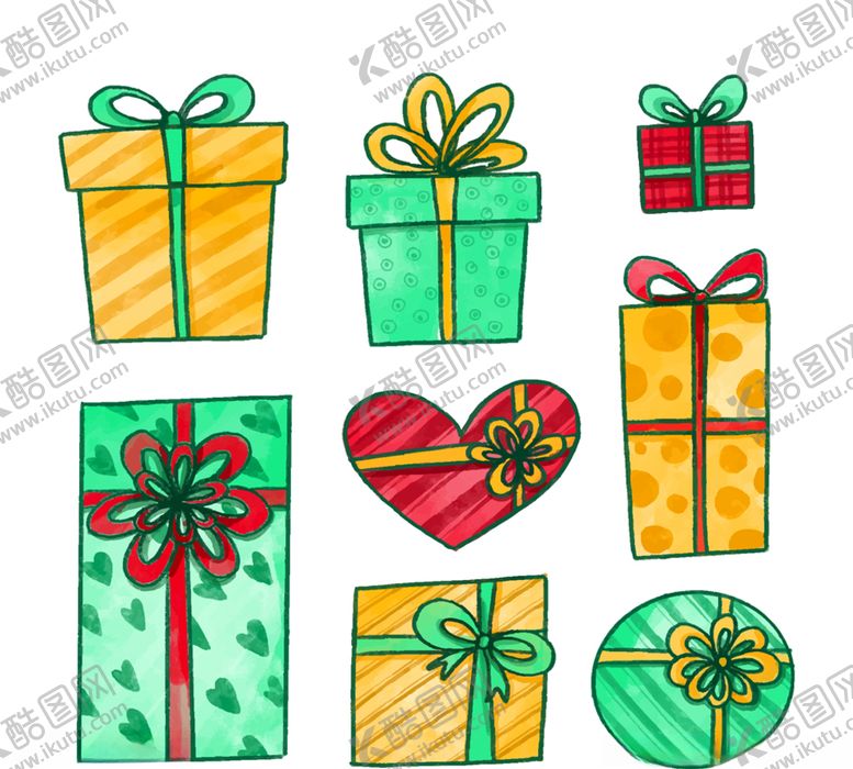 编号：67233810060513049164【酷图网】源文件下载-矢量手绘礼物盒